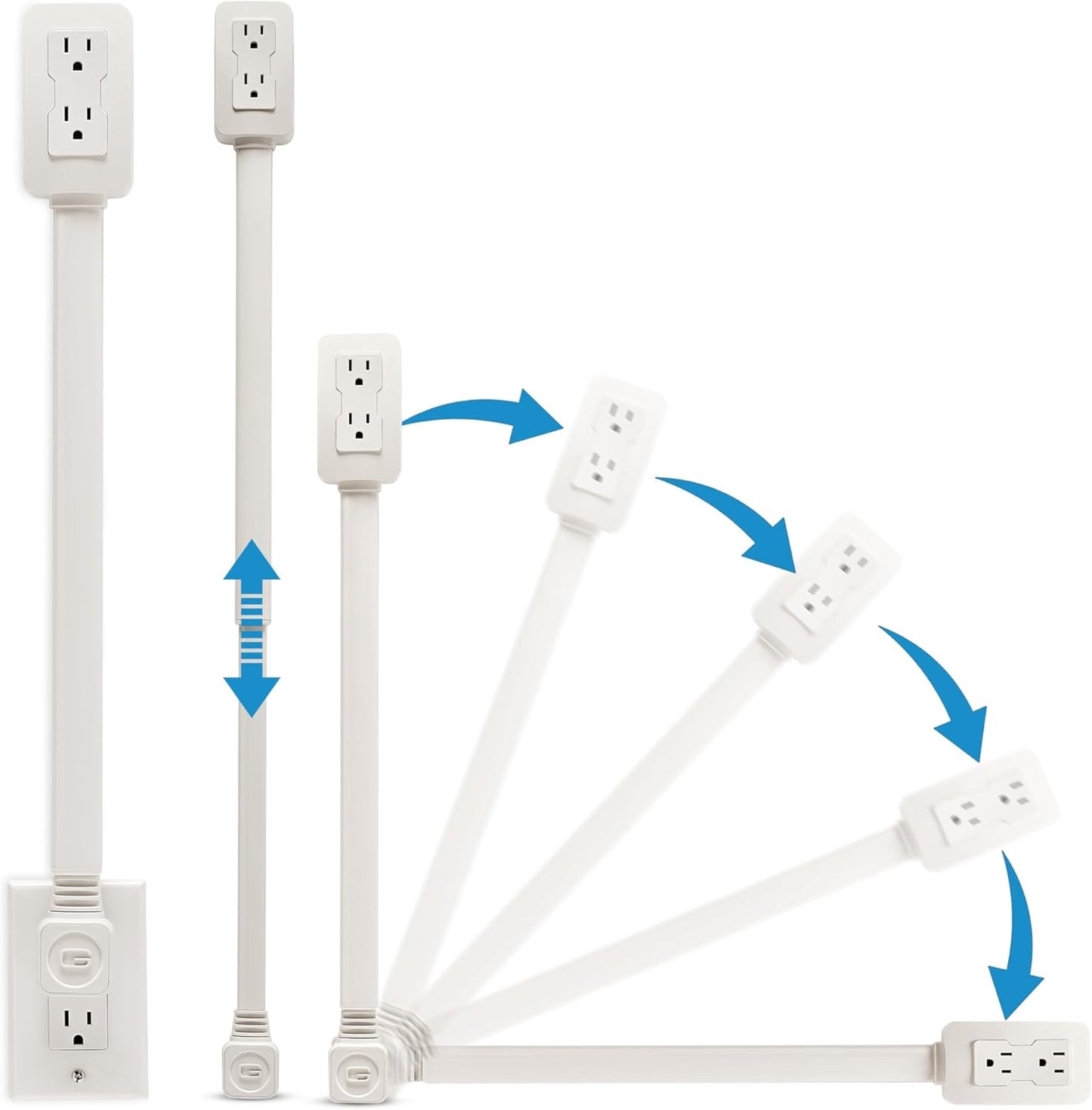 Toma Corriente Extensible con Puerto USB.