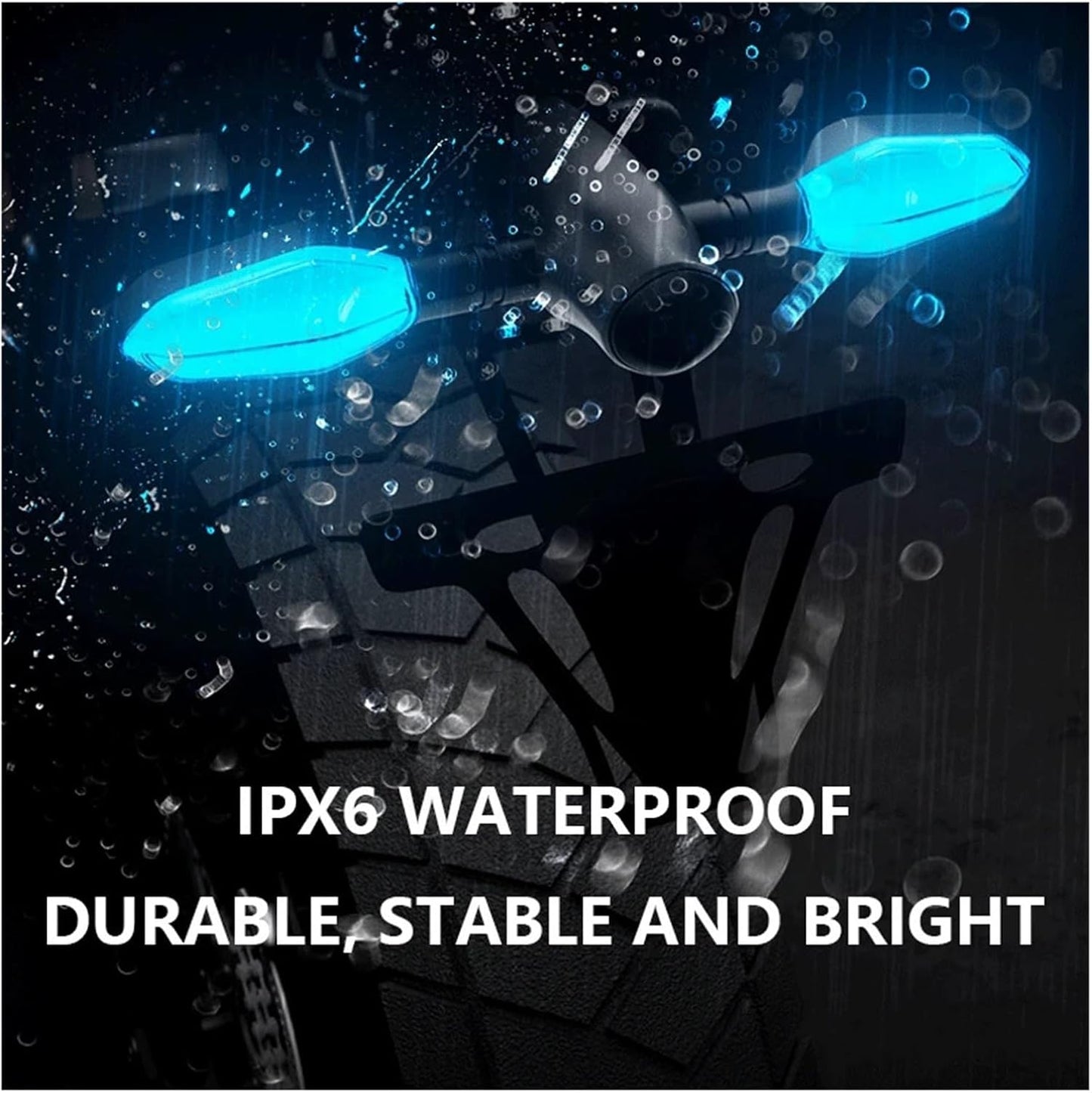 Direccionales con proyector LED para moto.