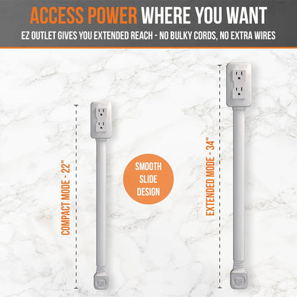 Toma Corriente Extensible con Puerto USB.