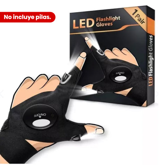 Guantes con Linterna Impermeables